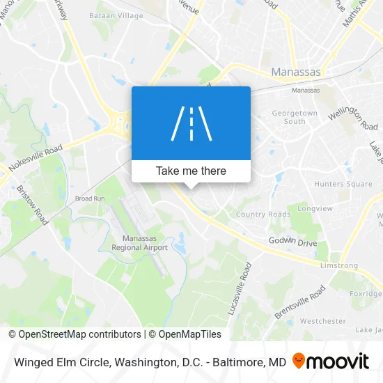 Winged Elm Circle map