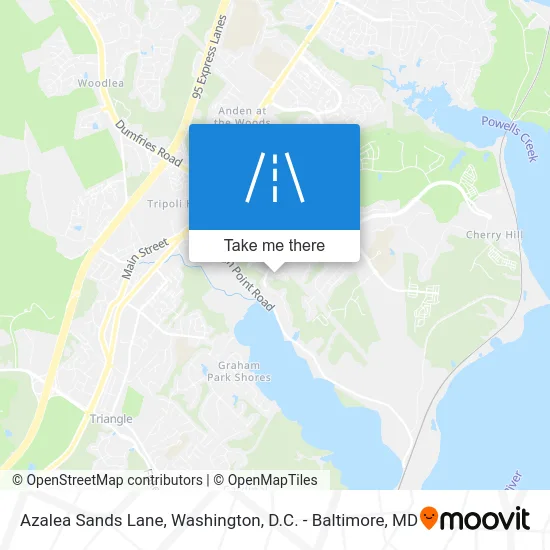 Azalea Sands Lane map