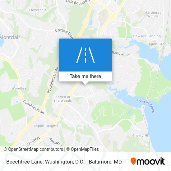 Beechtree Lane map