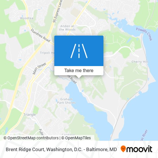 Brent Ridge Court map