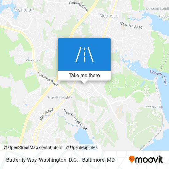 Butterfly Way map