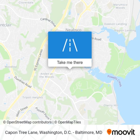 Mapa de Capon Tree Lane
