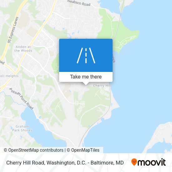 Mapa de Cherry Hill Road