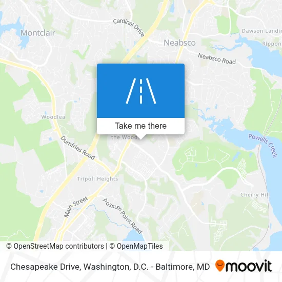 Chesapeake Drive map