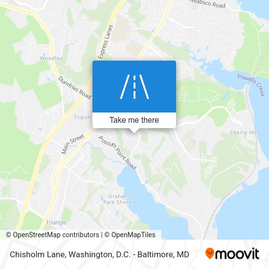 Chisholm Lane map