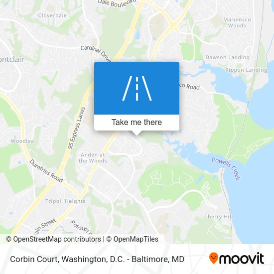 Corbin Court map