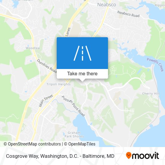 Cosgrove Way map