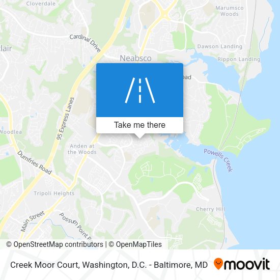 Creek Moor Court map