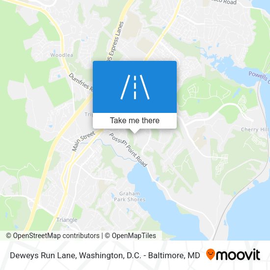 Mapa de Deweys Run Lane