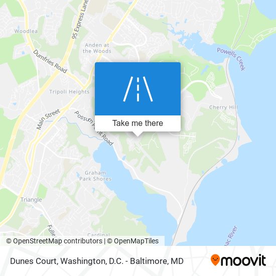 Dunes Court map