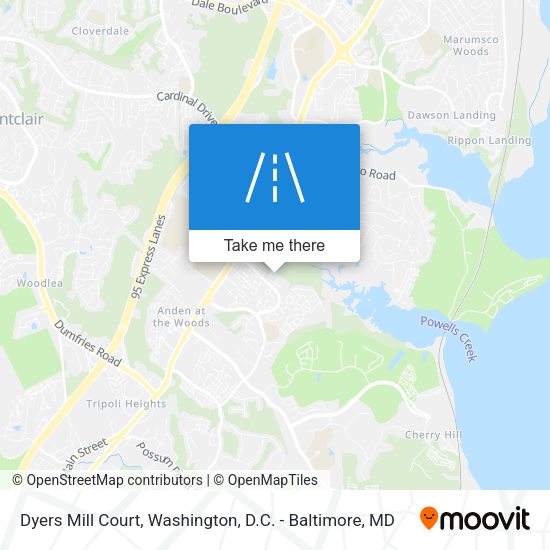Dyers Mill Court map