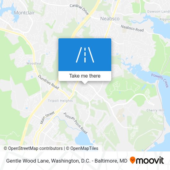 Gentle Wood Lane map