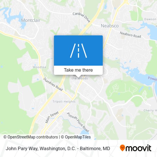 John Pary Way map