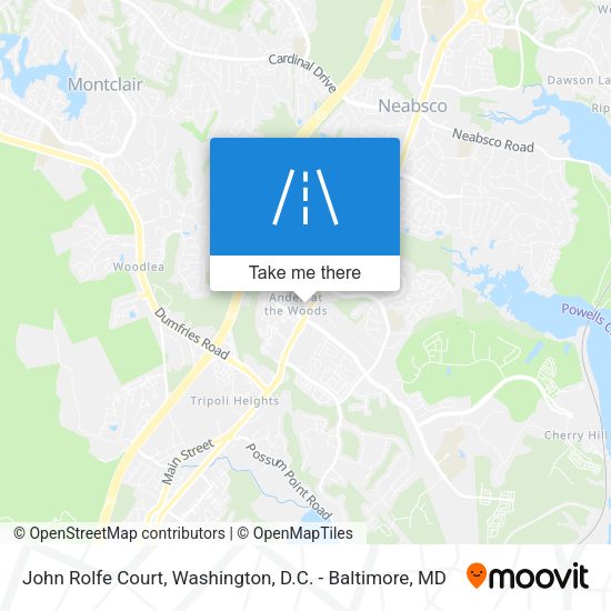 John Rolfe Court map