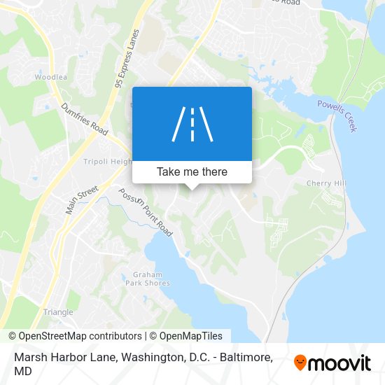 Mapa de Marsh Harbor Lane