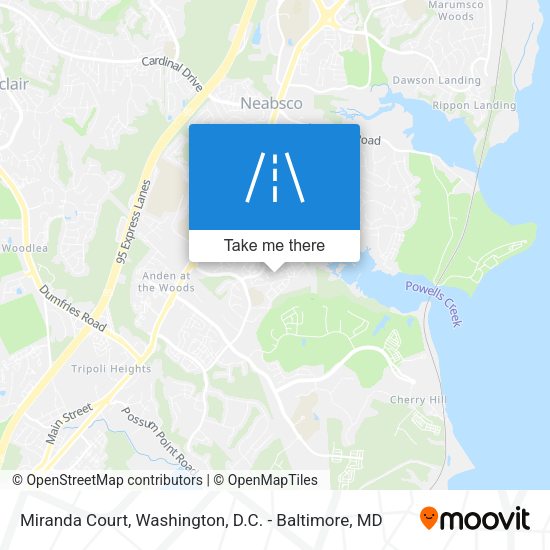 Miranda Court map