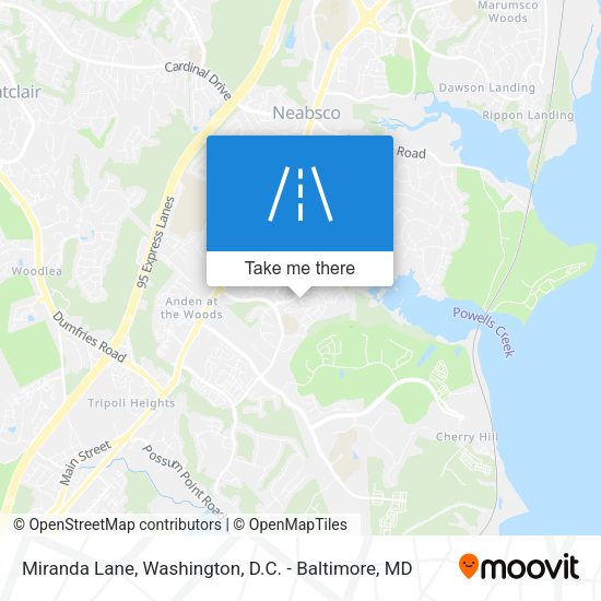 Miranda Lane map