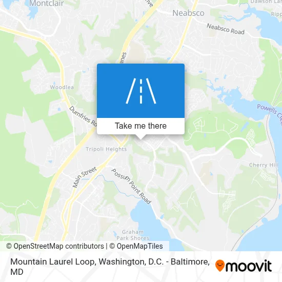 Mountain Laurel Loop map