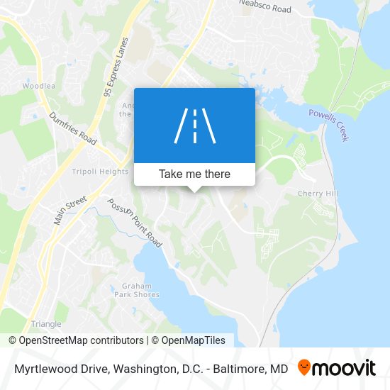 Myrtlewood Drive map