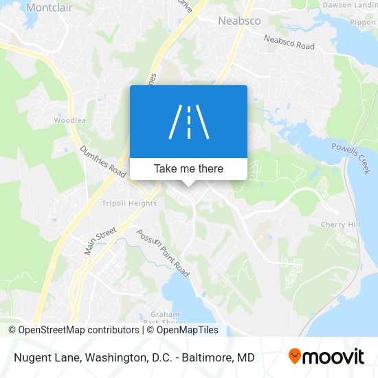 Mapa de Nugent Lane