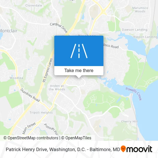 Patrick Henry Drive map