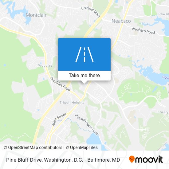 Mapa de Pine Bluff Drive