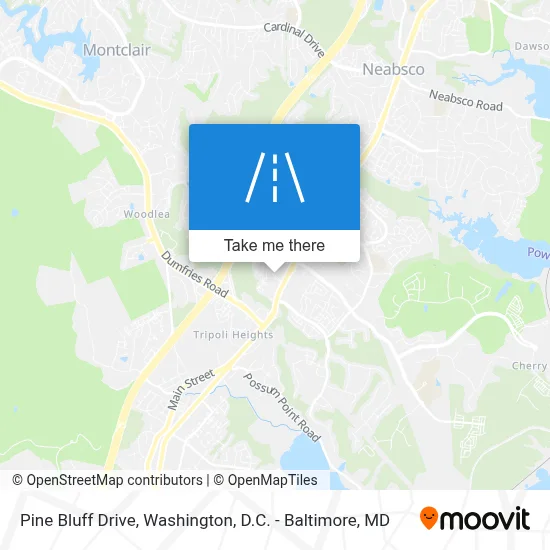 Pine Bluff Drive map