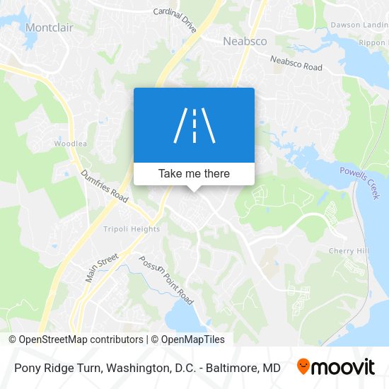 Pony Ridge Turn map