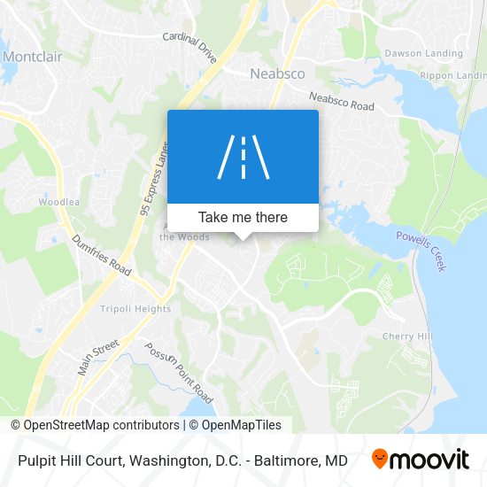 Mapa de Pulpit Hill Court