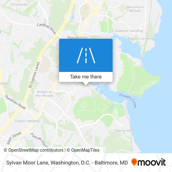 Sylvan Moor Lane map