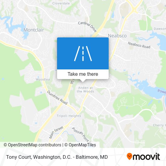 Tony Court map