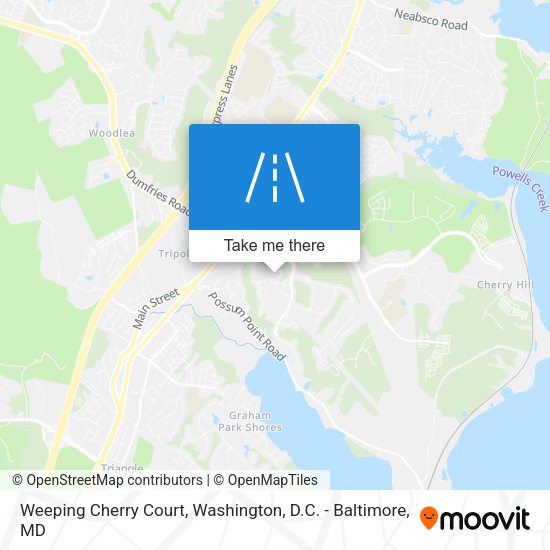 Mapa de Weeping Cherry Court