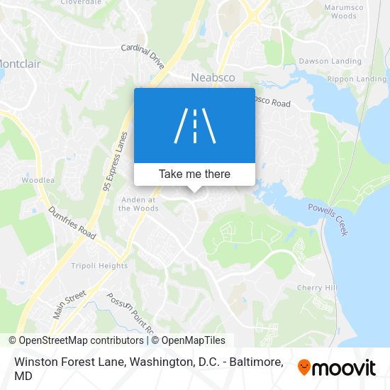 Mapa de Winston Forest Lane