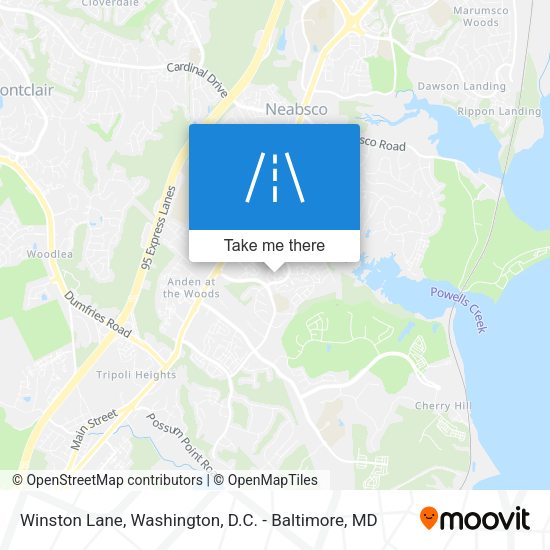 Winston Lane map