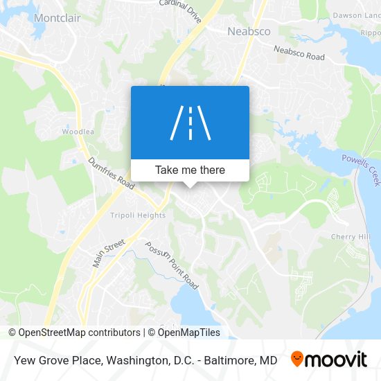 Yew Grove Place map