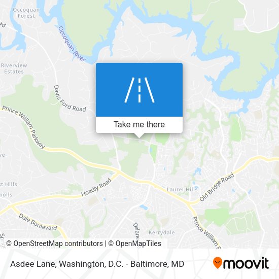 Asdee Lane map