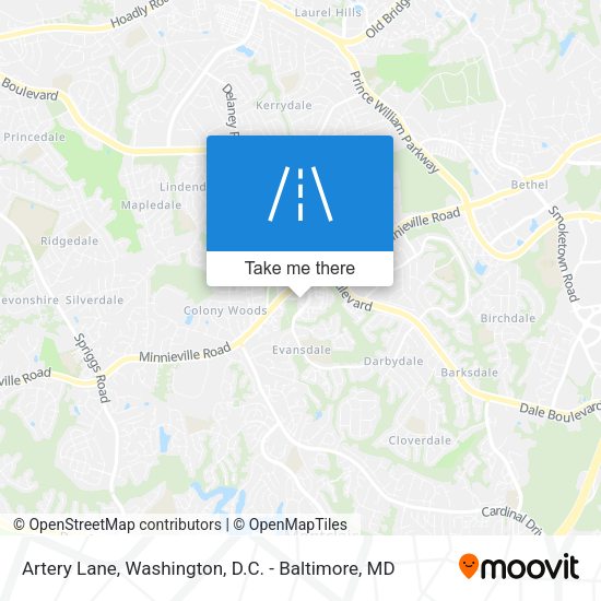 Artery Lane map