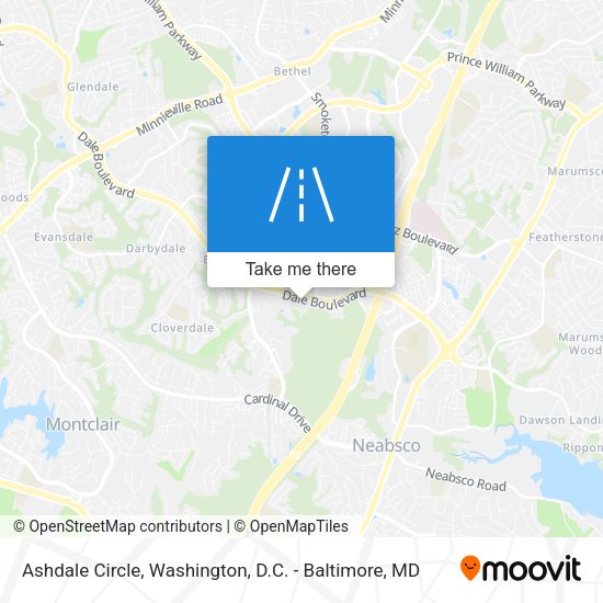 Ashdale Circle map