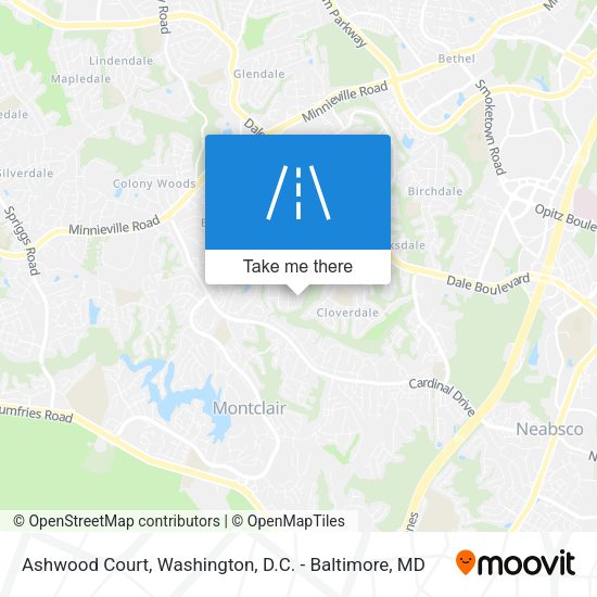 Ashwood Court map