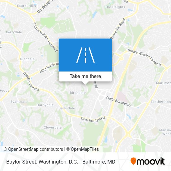 Baylor Street map