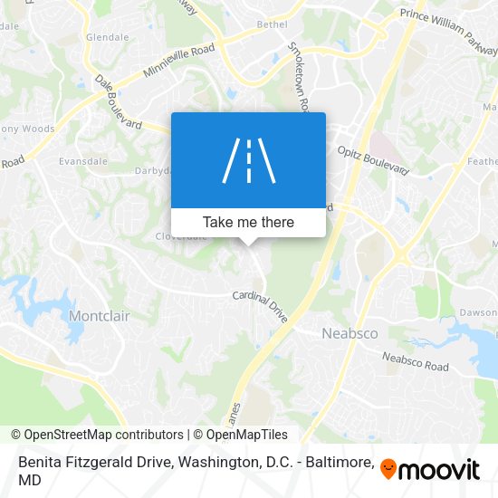 Benita Fitzgerald Drive map