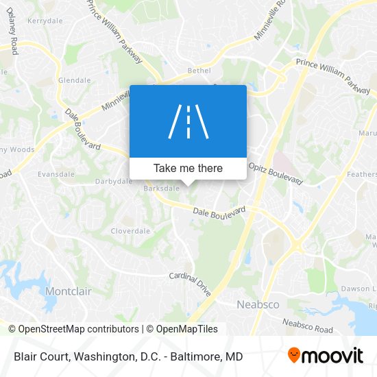 Blair Court map