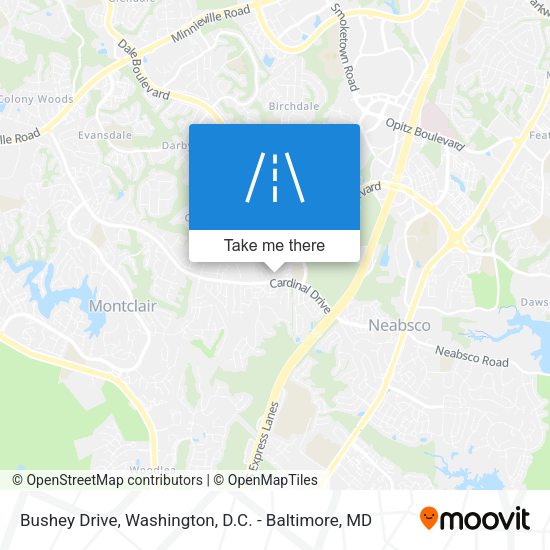 Mapa de Bushey Drive