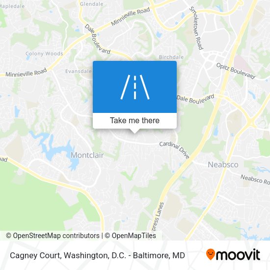 Cagney Court map