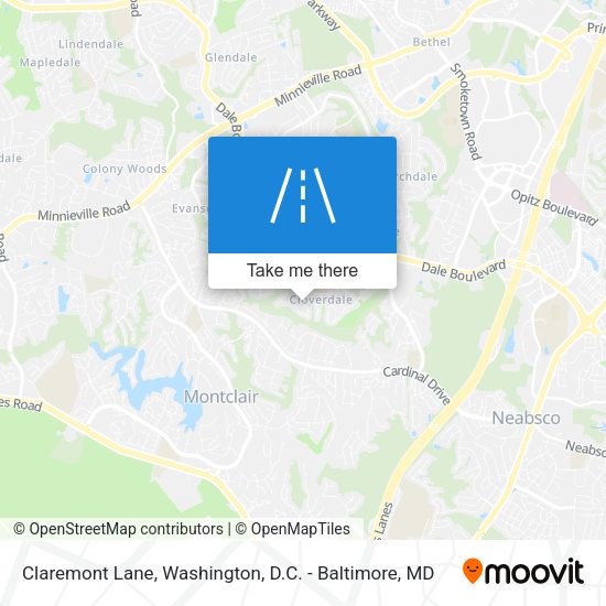 Mapa de Claremont Lane