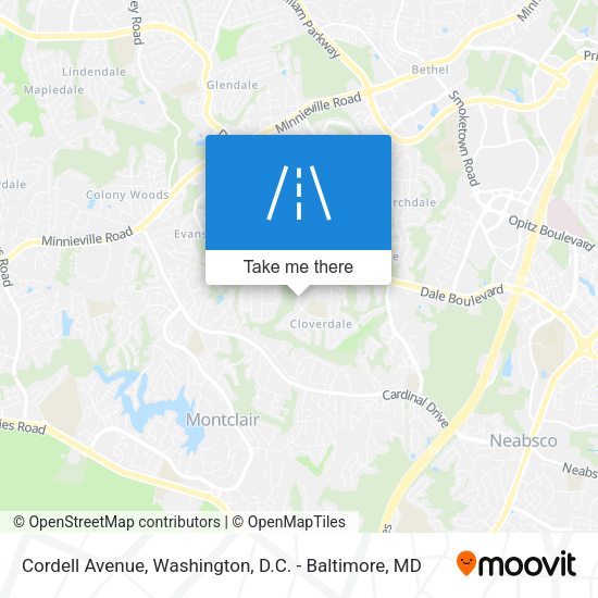 Cordell Avenue map