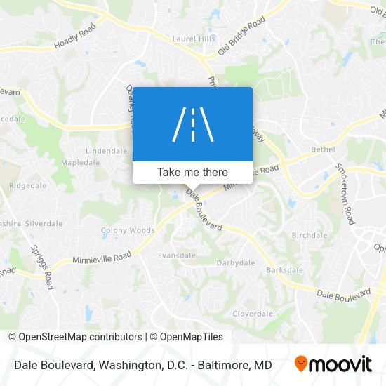 Dale Boulevard map