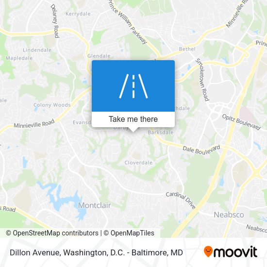 Dillon Avenue map