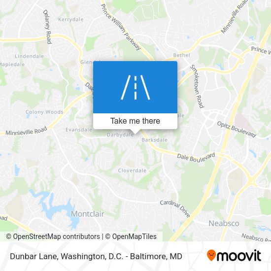 Dunbar Lane map