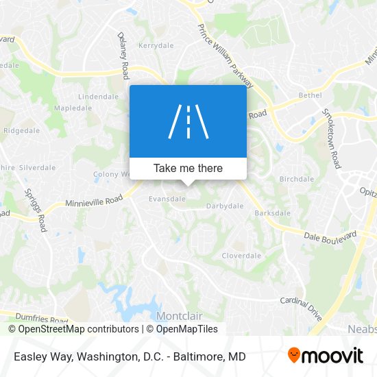 Easley Way map